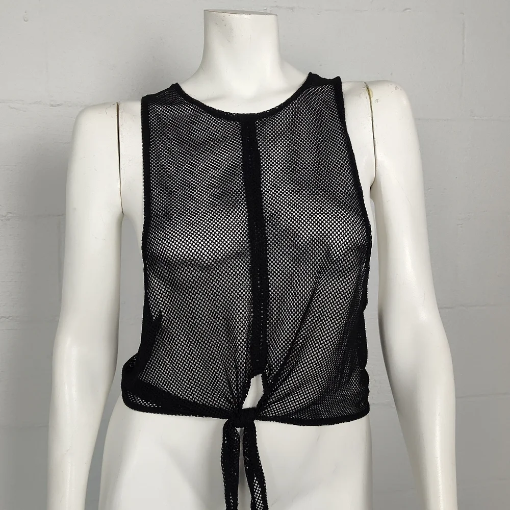 Free People Movement Mesh Cropped Top - Picture 1 of 4